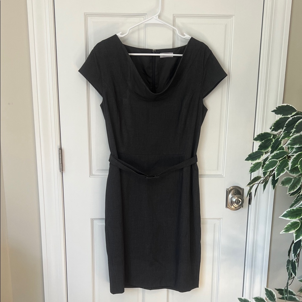 Calvin Klein Gray Business Dress Size 12